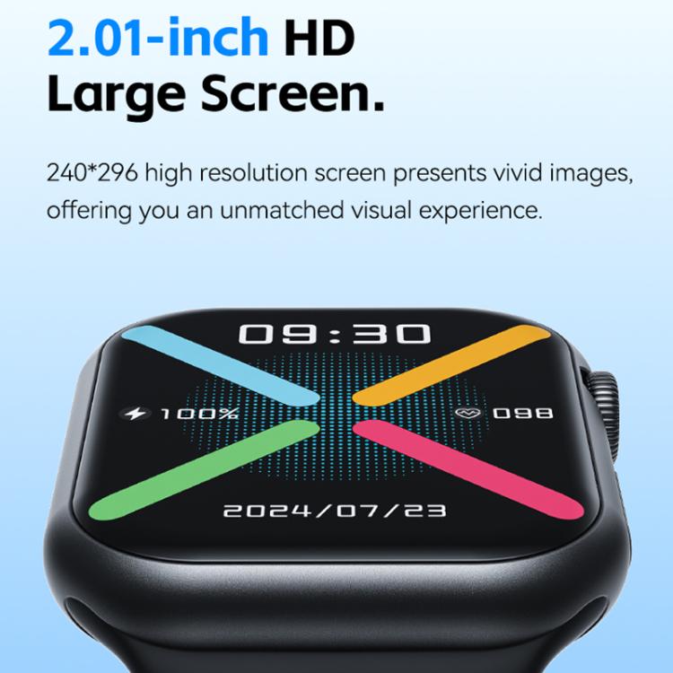 WK WH-08 Dreamer S Smart Watch, 2.01 inch Screen, Support BT Call(Black)