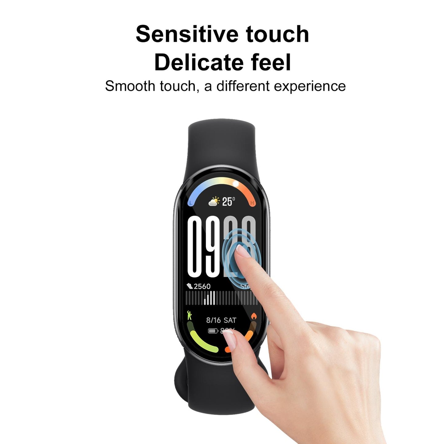 For Xiaomi Smart Band 10 2pcs xDfind Curved 3D Composite Material Soft Film Screen Protector