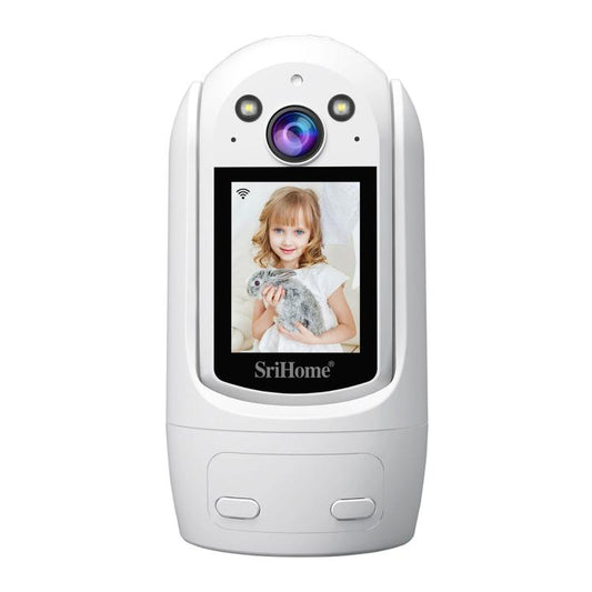 SriHome SH060 2MP 2.4 inch IPS Screen Smart IP Camera Supports Two-way Video Voice Call(EU Plug)