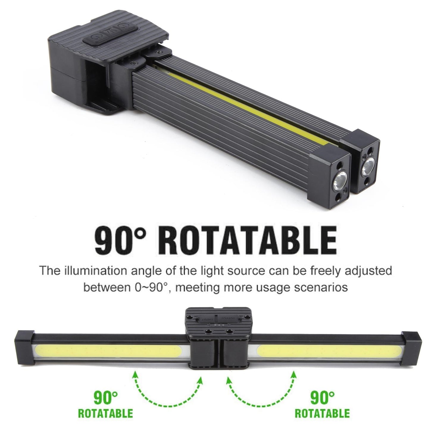 A55 LED Multifunctional Folding Working Light(Black)