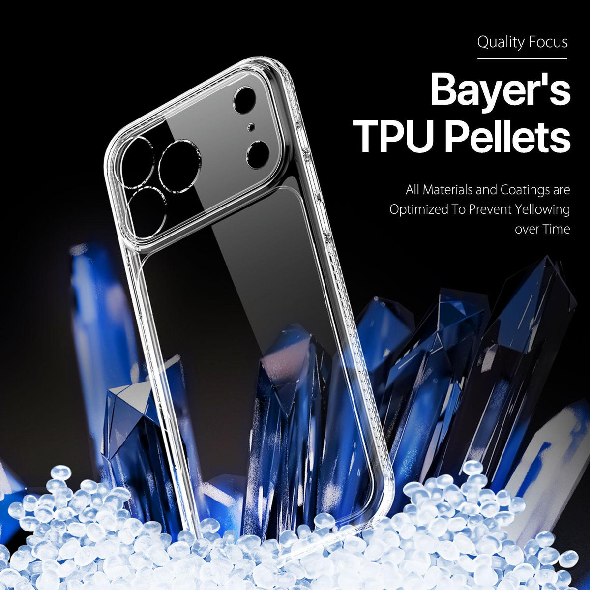 Compatible with iPhone 18 Pro Max DUX DUCIS Clin Series PC + TPU Phone Case - Transparent