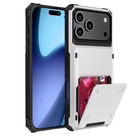 Compatible with iPhone 18 Pro Max Scratch-Resistant Shockproof Heavy Duty Rugged Armor Phone Case - White