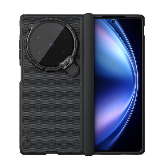 For vivo X Fold5 NILLKIN Super Frosted Shield Prop PC + TPU Transparent Mirror Cover Phone Case(Black)