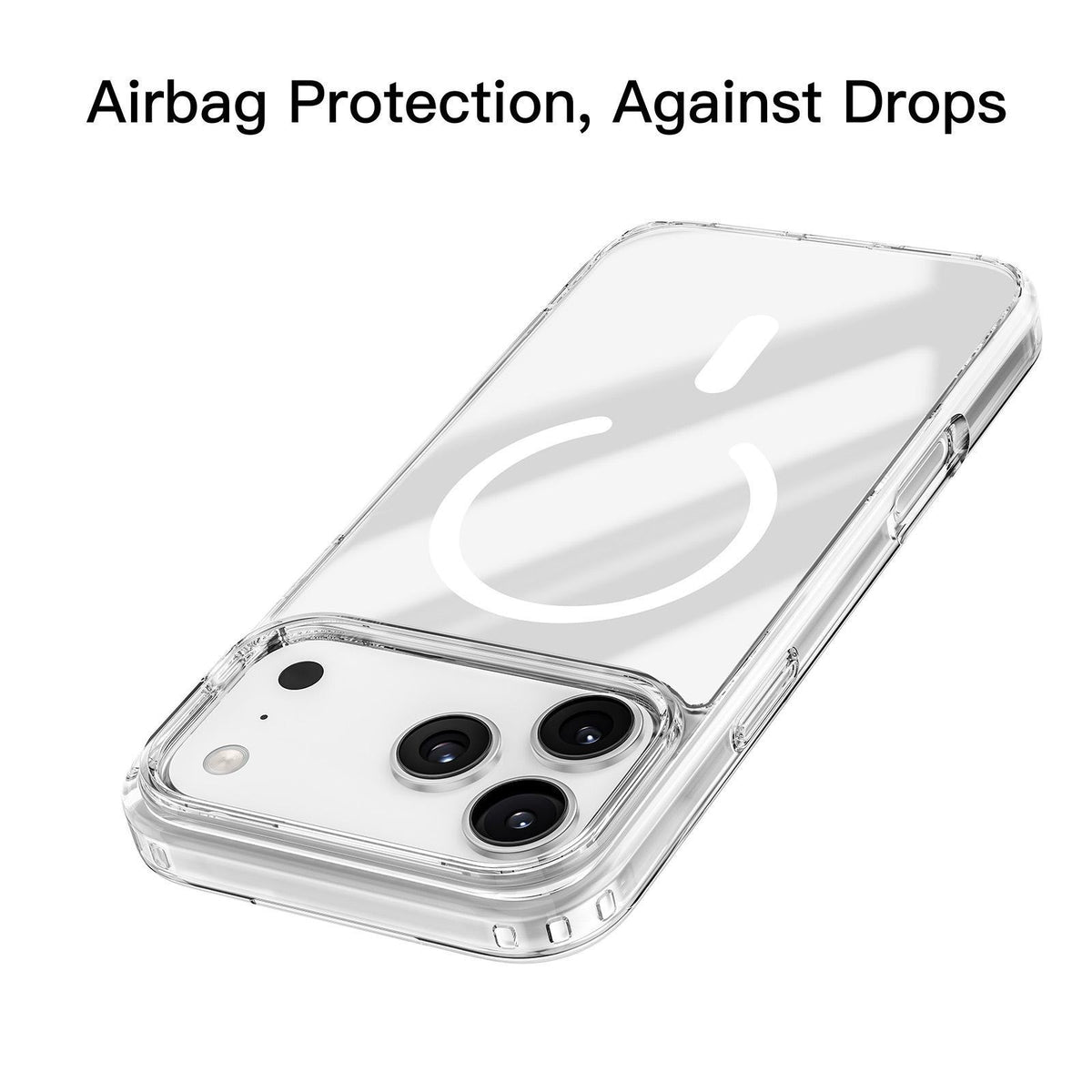 Compatible with iPhone 18 Pro Max Mutural Ice Series MagSafe Magnetic TPU Phone Case - Transparent