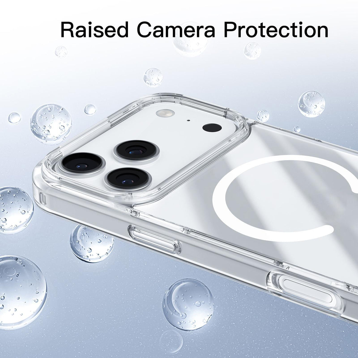 Compatible with iPhone 18 Pro Max Mutural Ice Series MagSafe Magnetic TPU Phone Case - Transparent