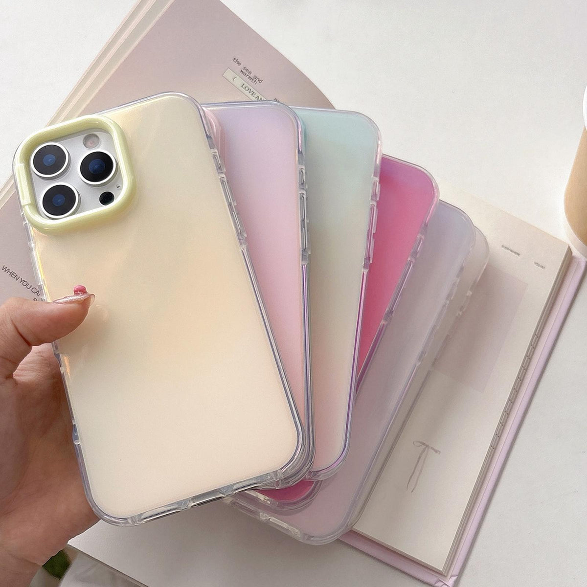 Compatible with iPhone 18 Pro Max & 17 Pro Max Large Camera Frame Vibrant Jelly Color TPU + IMD Phone Case - Blue