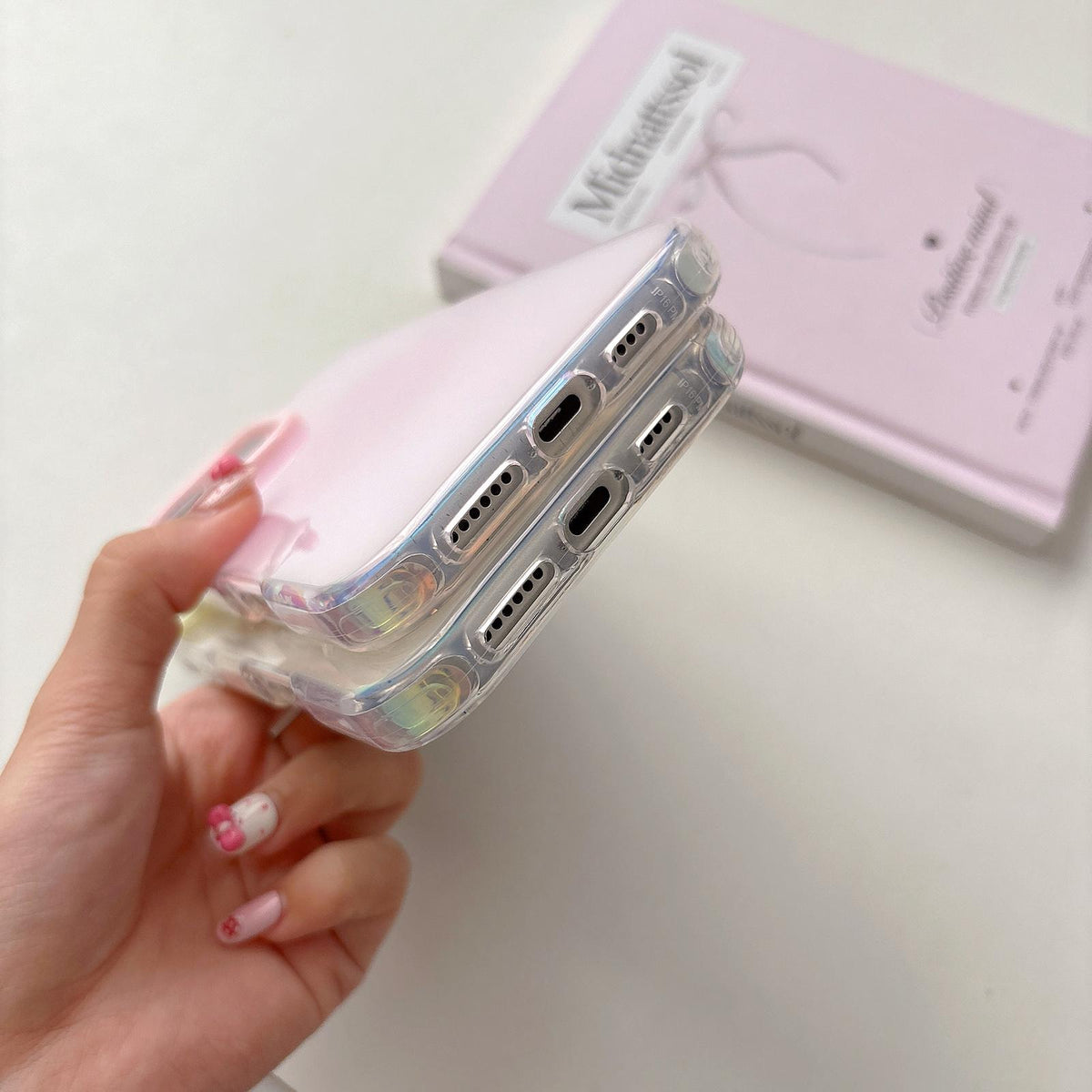 Compatible with iPhone 18 Pro Max & 17 Pro Max Large Camera Frame Vibrant Jelly Color TPU + IMD Phone Case - Pink