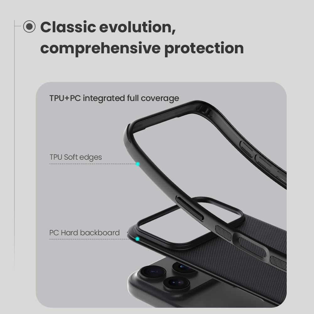 Compatible with iPhone 18 Pro & 17 Pro NILLKIN Frosted Shield Pro PC + TPU Phone Case - Grey