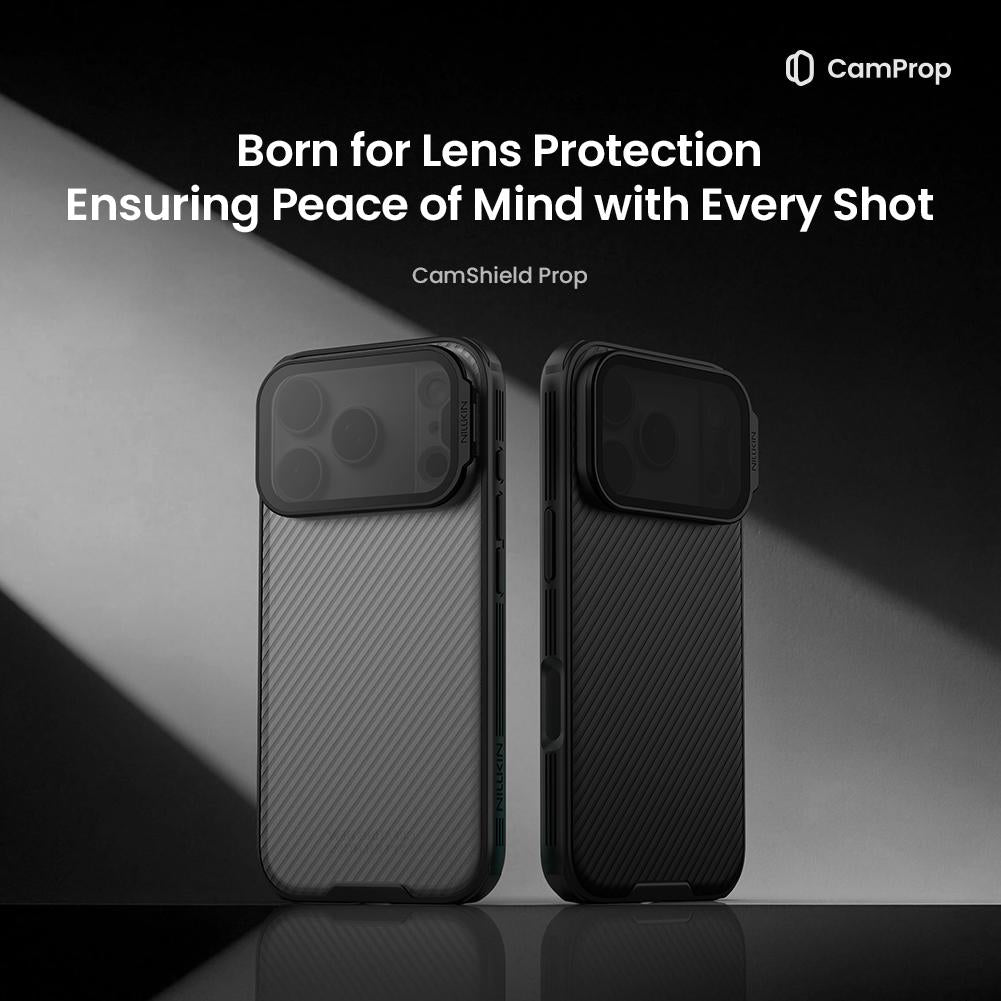 Compatible with iPhone 18 Pro NILLKIN Black Mirror Prop CD Texture Transparent Mirror Cover Phone Case - Transparent Black