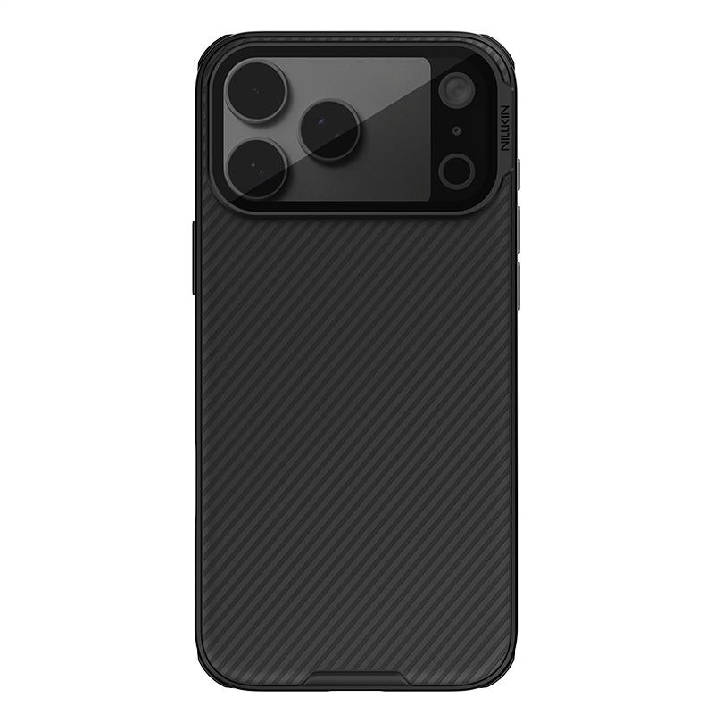 Compatible with iPhone 18 Pro Max NILLKIN Black Mirror Prop CD Texture Transparent Mirror Cover Phone Case - Black