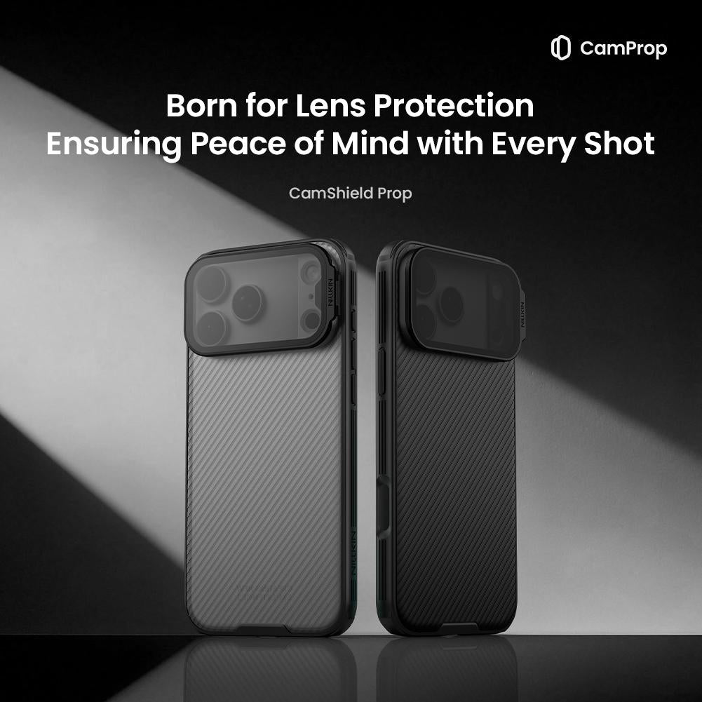 Compatible with iPhone 18 Pro Max NILLKIN Black Mirror Prop CD Texture Transparent Mirror Cover Phone Case - Black