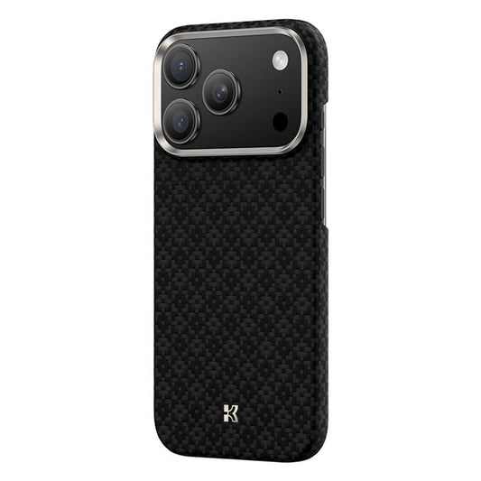 Compatible with iPhone 18 Pro Max & 17 Pro Max Benks Color Shield C1 Classic Kevlar Woven Diamond MagSafe Phone Case - Black