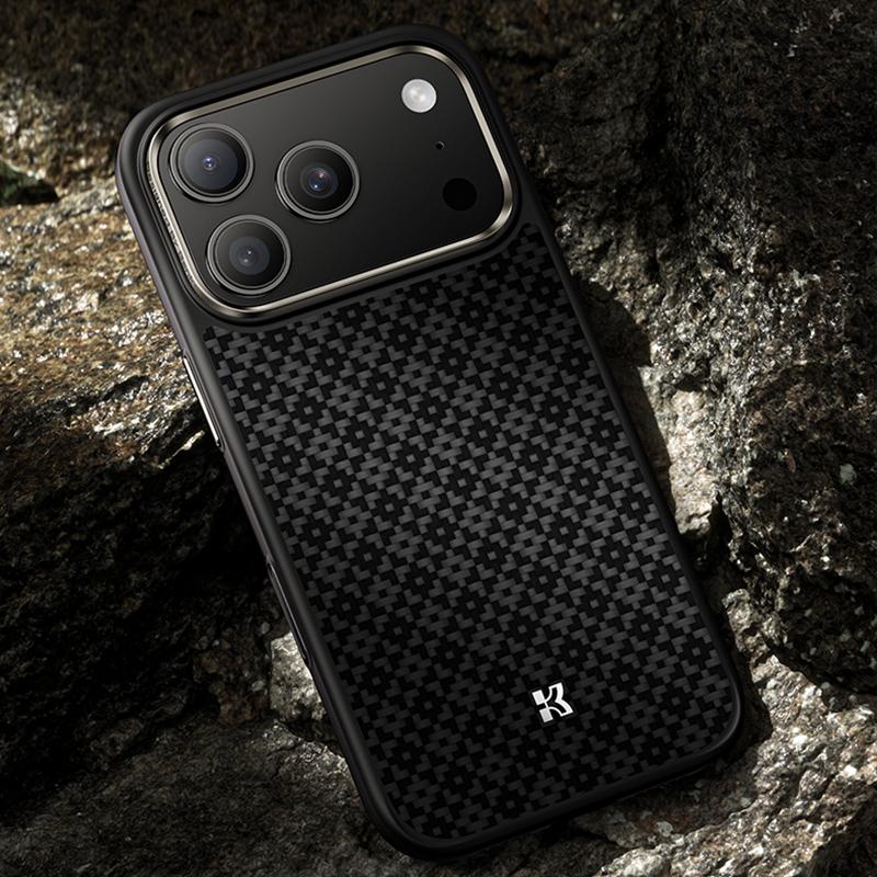 Compatible with iPhone 18 Pro Max & 17 Pro Max Benks Y2 Kevlar All-inclusive MagSafe Magnetic Diamond Phone Case - Black