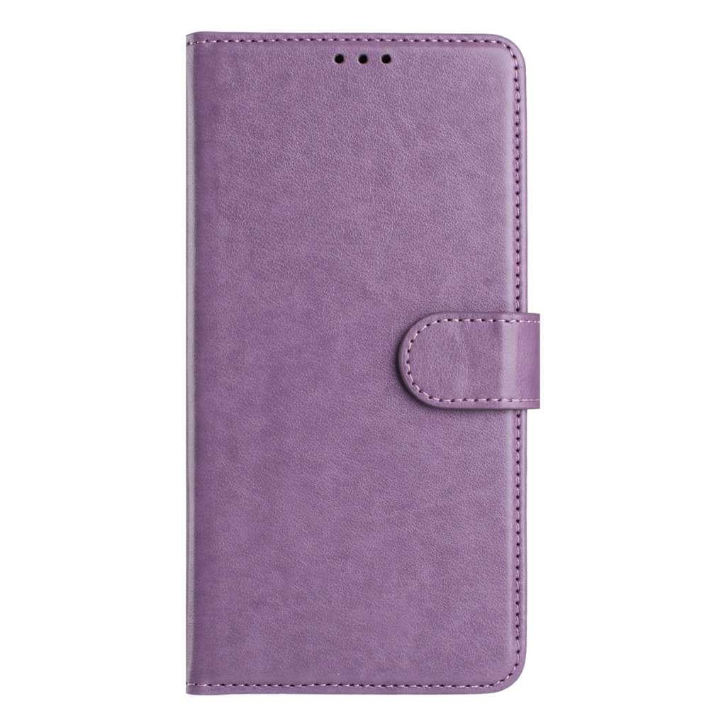 Compatible with iPhone 18 Pro Max & 17 Pro Max Lambskin 8-card Slot Leather Phone Case - Purple