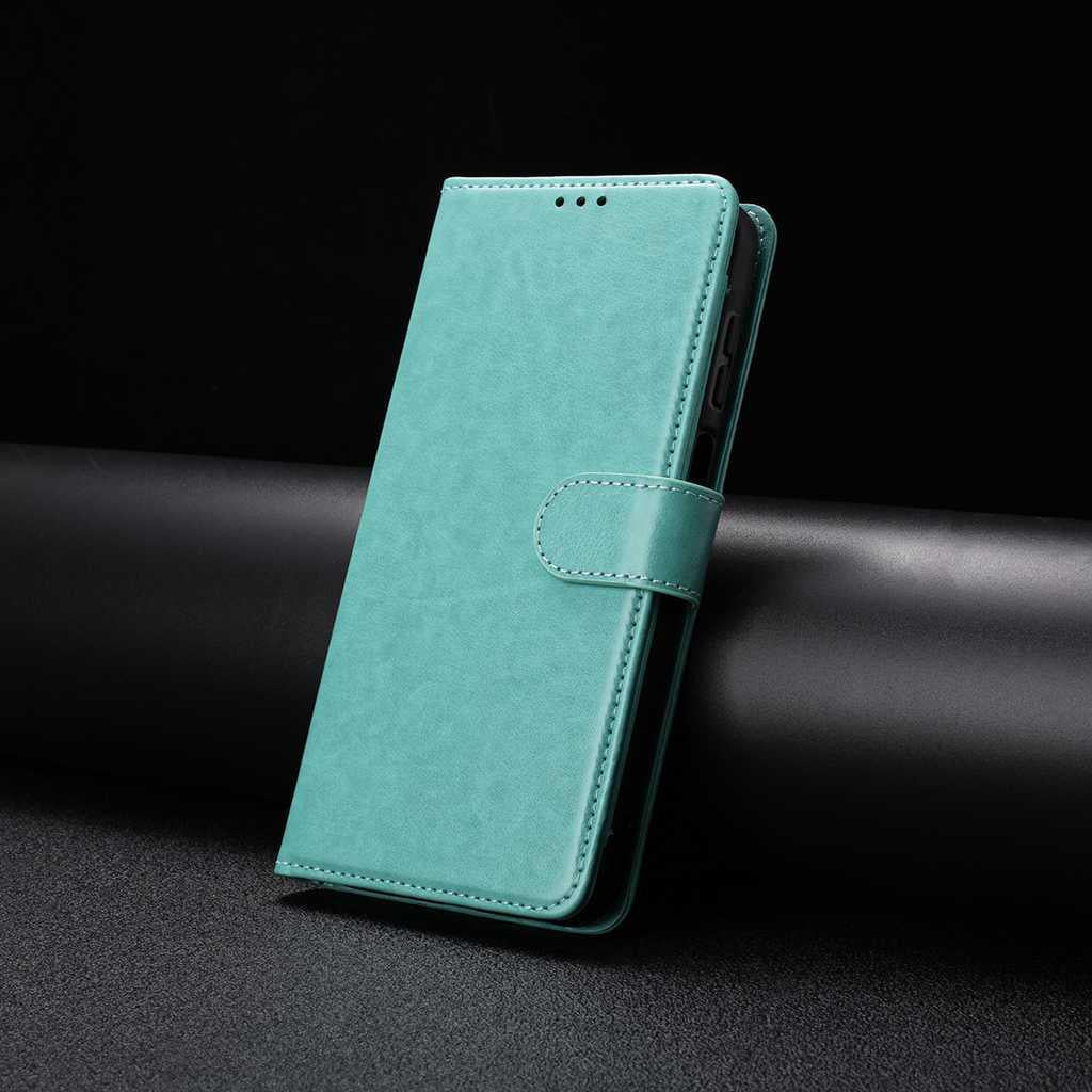 Compatible with iPhone 18 Pro Max & 17 Pro Max Lambskin 8-card Slot Leather Phone Case - Green