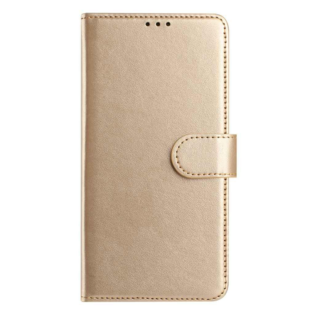 Compatible with iPhone 18 Pro Max & 17 Pro Max Lambskin 8-card Slot Leather Phone Case - Gold