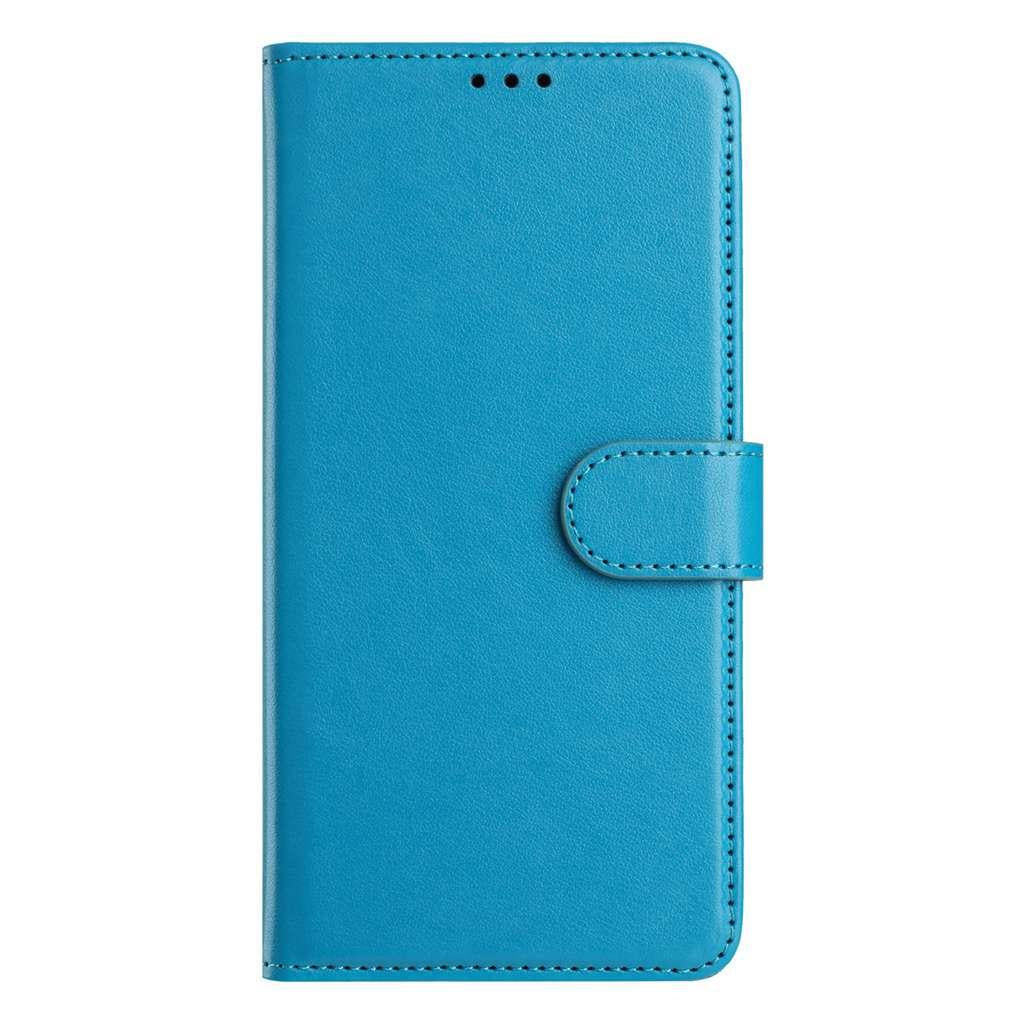 Compatible with iPhone 18 Pro Max & 17 Pro Max Lambskin 8-card Slot Leather Phone Case - Light Blue