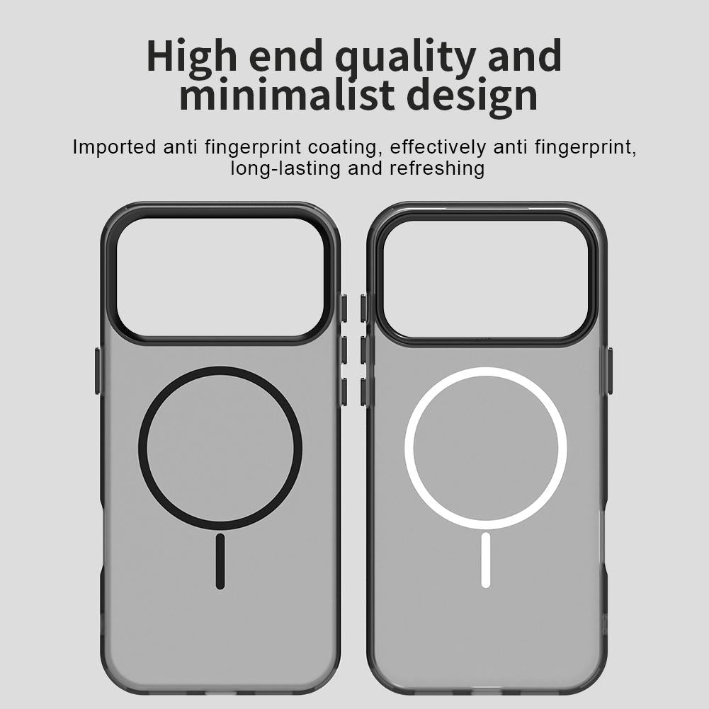 Compatible with iPhone 18 Pro Max Candy Fine Circle Magsafe PC Dual-Layer TPU Phone Case - Black