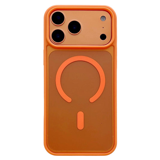 Compatible with iPhone 18 Pro Max & 17 Pro Max Frosted Skin Feel MagSafe Phone Case - Orange