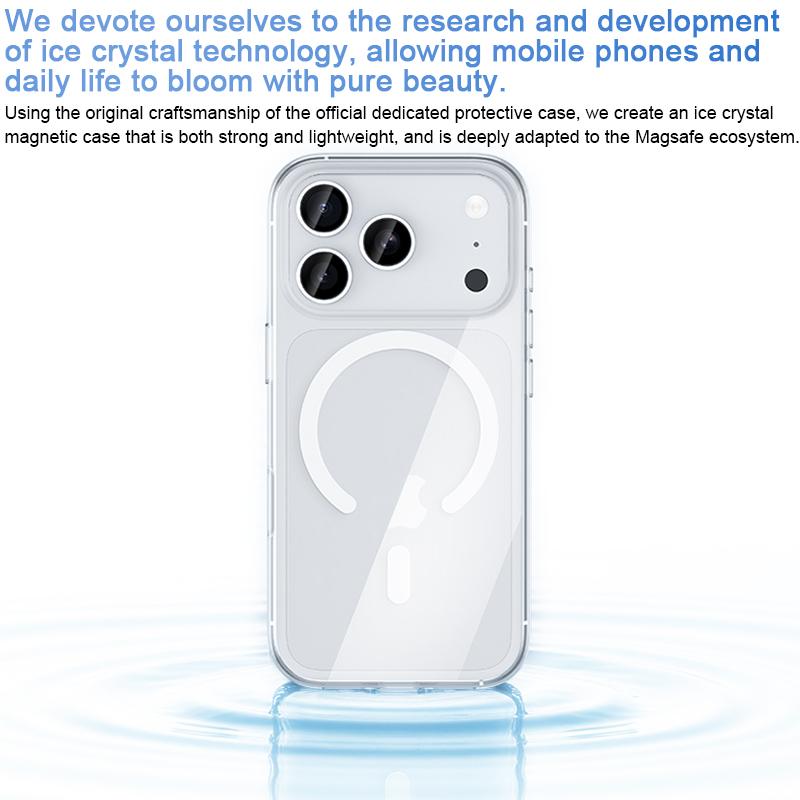Compatible with iPhone 18 Pro Max & 17 Pro Max Benks Ice Crystal Clear MagSafe Magnetic Phone Case - Transparent