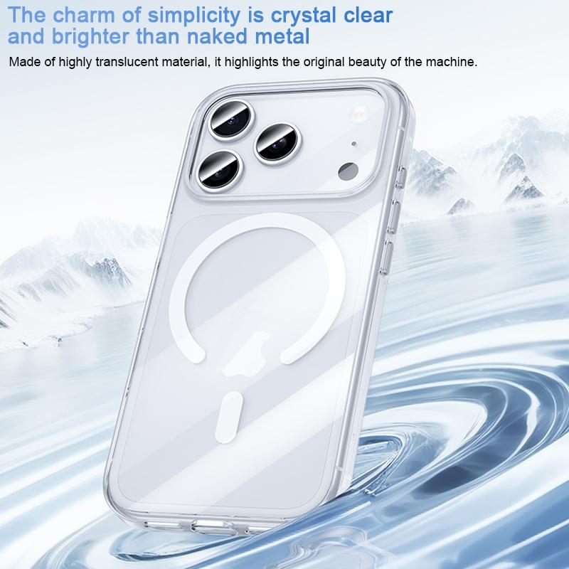 Compatible with iPhone 18 Pro Max & 17 Pro Max Benks Ice Crystal Clear MagSafe Magnetic Phone Case - Transparent
