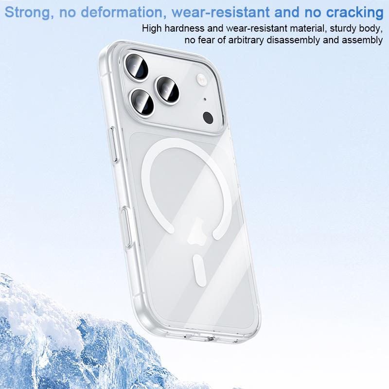 Compatible with iPhone 18 Pro Max & 17 Pro Max Benks Ice Crystal Clear MagSafe Magnetic Phone Case - Transparent