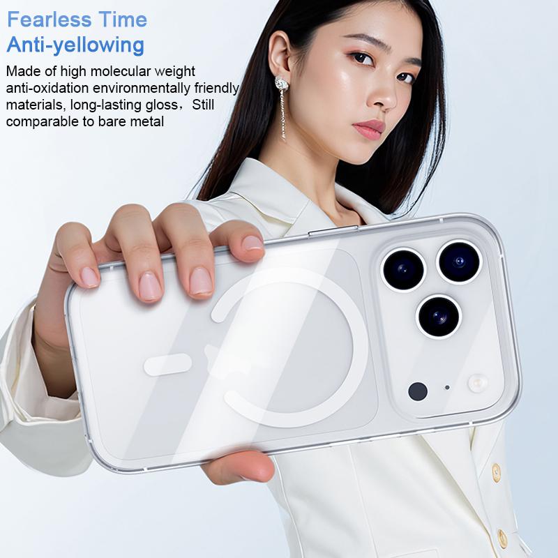 Compatible with iPhone 18 Pro Max & 17 Pro Max Benks Ice Crystal Clear MagSafe Magnetic Phone Case - Transparent