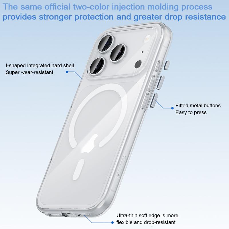 Compatible with iPhone 18 Pro Max & 17 Pro Max Benks Ice Crystal Clear MagSafe Magnetic Phone Case - Transparent
