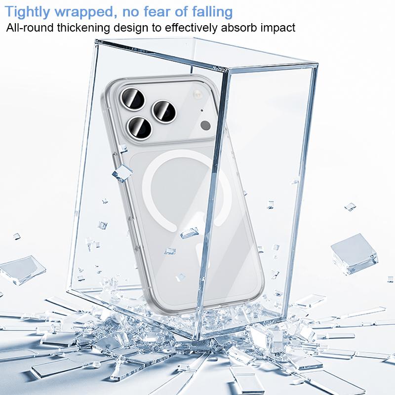 Compatible with iPhone 18 Pro Max & 17 Pro Max Benks Ice Crystal Clear MagSafe Magnetic Phone Case - Transparent