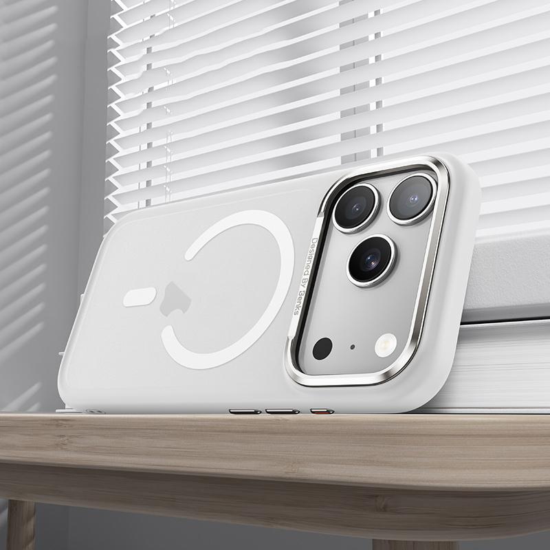 Compatible with iPhone 18 Pro Max & 17 Pro Max Benks Skin Feel Series MagSafe Magnetic Shockproof Phone Case - White