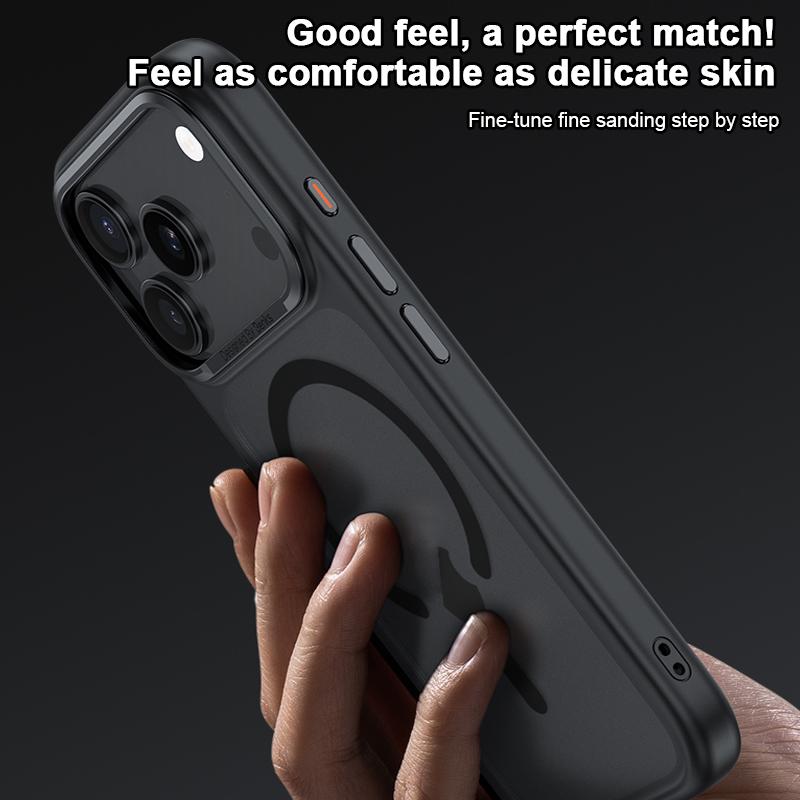 Compatible with iPhone 18 Pro Max & 17 Pro Max Benks Skin Feel Series MagSafe Magnetic Shockproof Phone Case - White