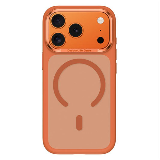 Compatible with iPhone 18 Pro Max & 17 Pro Max Benks Skin Feel Series MagSafe Magnetic Shockproof Phone Case - Orange