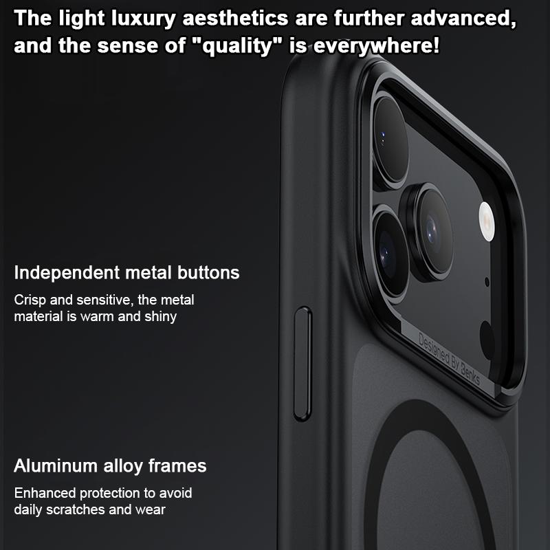 Compatible with iPhone 18 Pro & 17 Pro Benks Skin Feel Series MagSafe Magnetic Shockproof Phone Case - White