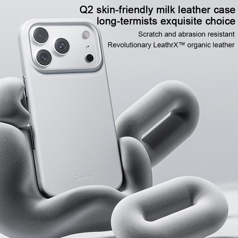 Compatible with iPhone 18 Pro & 17 Pro Benks Q2 Series Shockproof MagSafe Magnetic Phone Case - Black
