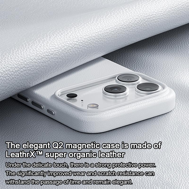 Compatible with iPhone 18 Pro Max & 17 Pro Max Benks Q2 Series Shockproof MagSafe Magnetic Phone Case - White