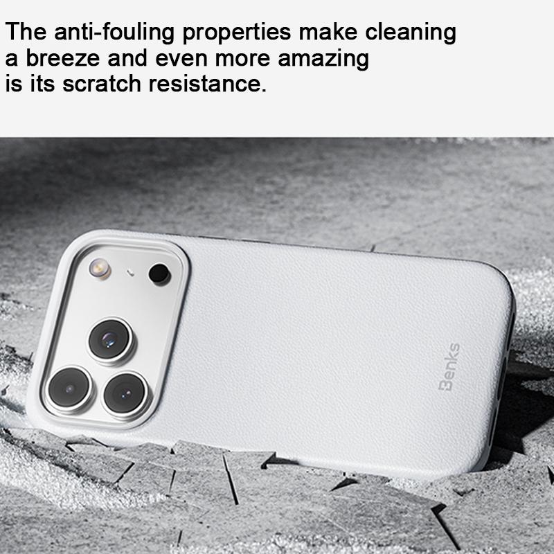 Compatible with iPhone 18 Pro Max & 17 Pro Max Benks Q2 Series Shockproof MagSafe Magnetic Phone Case - White
