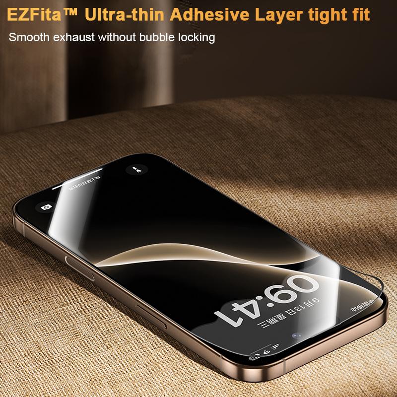 Compatible with iPhone 18 Pro Max & 17 Pro Max Benks King Kong Corning Hot-bend Full-glue HD Tempered Film Quick-attach Version