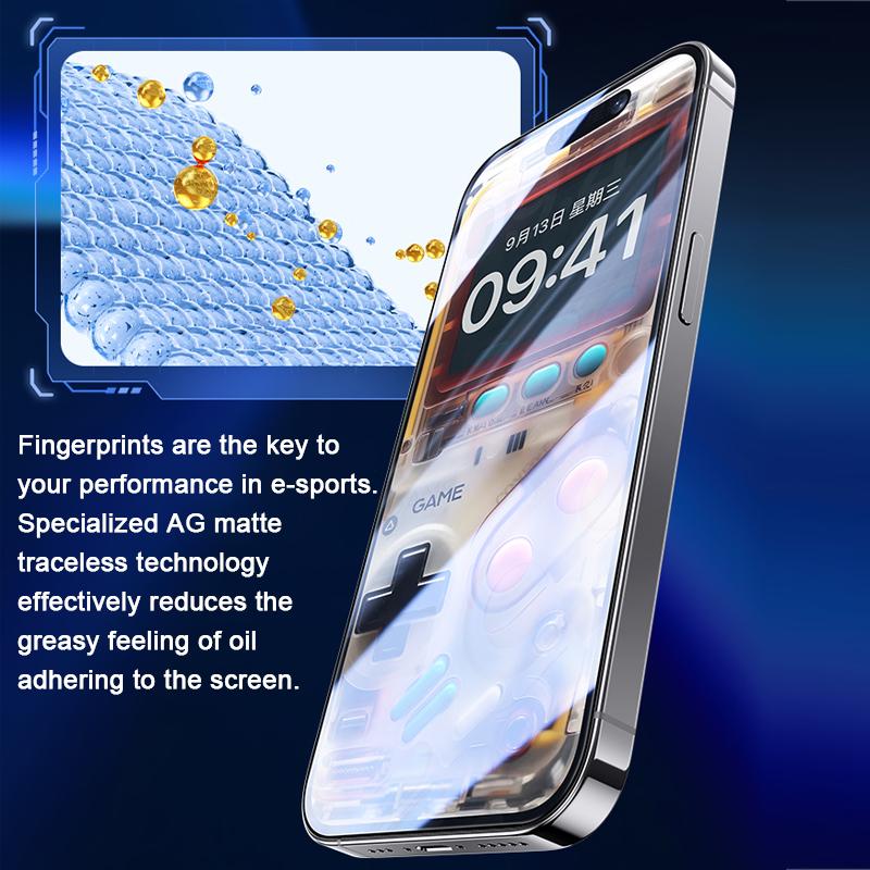 Compatible with iPhone 18 Pro Max & 17 Pro Max Benks Zero Curve Edge Gaming Frosted Tempered Screen Protector