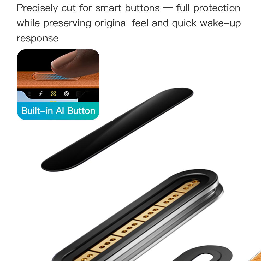 Compatible with iPhone 18 Pro Max & 17 Pro Max TOTU PC-17 Vegan Leather MagSafe Magnetic Phone Case - Orange