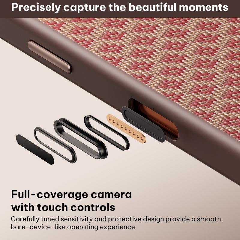 Compatible with iPhone 18 Pro Max & 17 Pro Max Benks Y3 Kevlar Diamond Pattern Shockproof Magnetic Phone Case - Orange