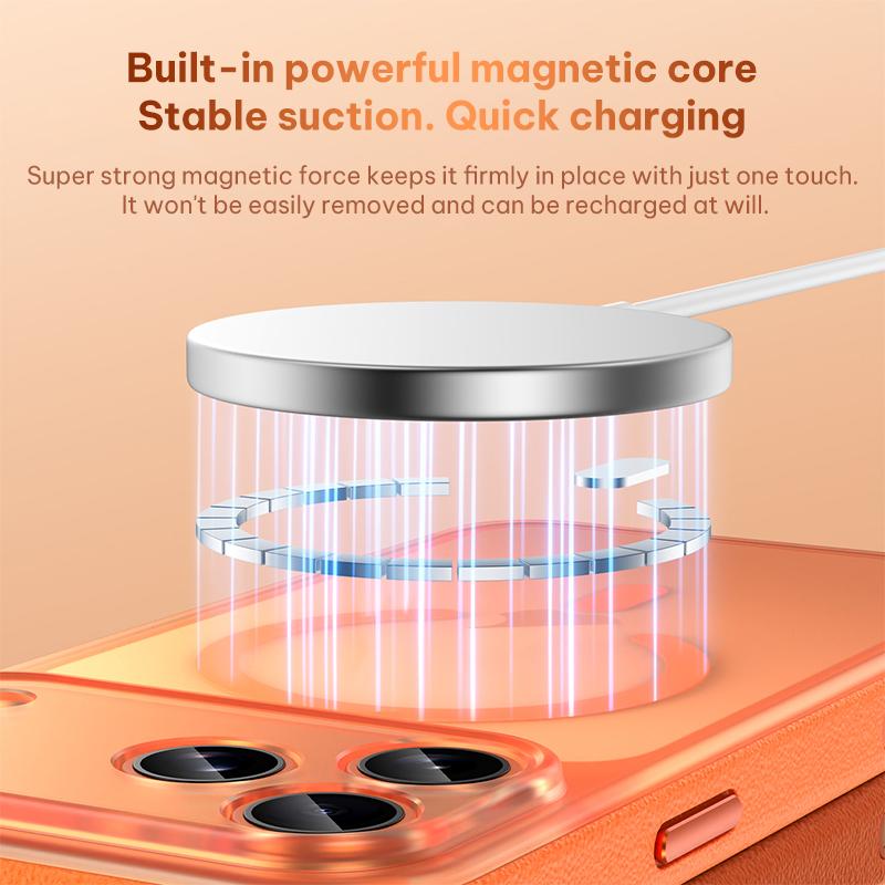 Compatible with iPhone 18 Pro Max Vegan Leather Magnetic Phone Case - Wine Red