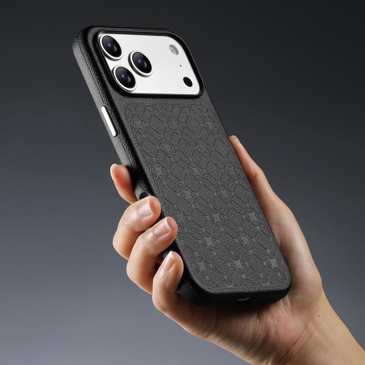 Compatible with iPhone 18 Pro Max & 17 Pro Max ESEBLE B2 Starlight Plaid Phone Case - Black