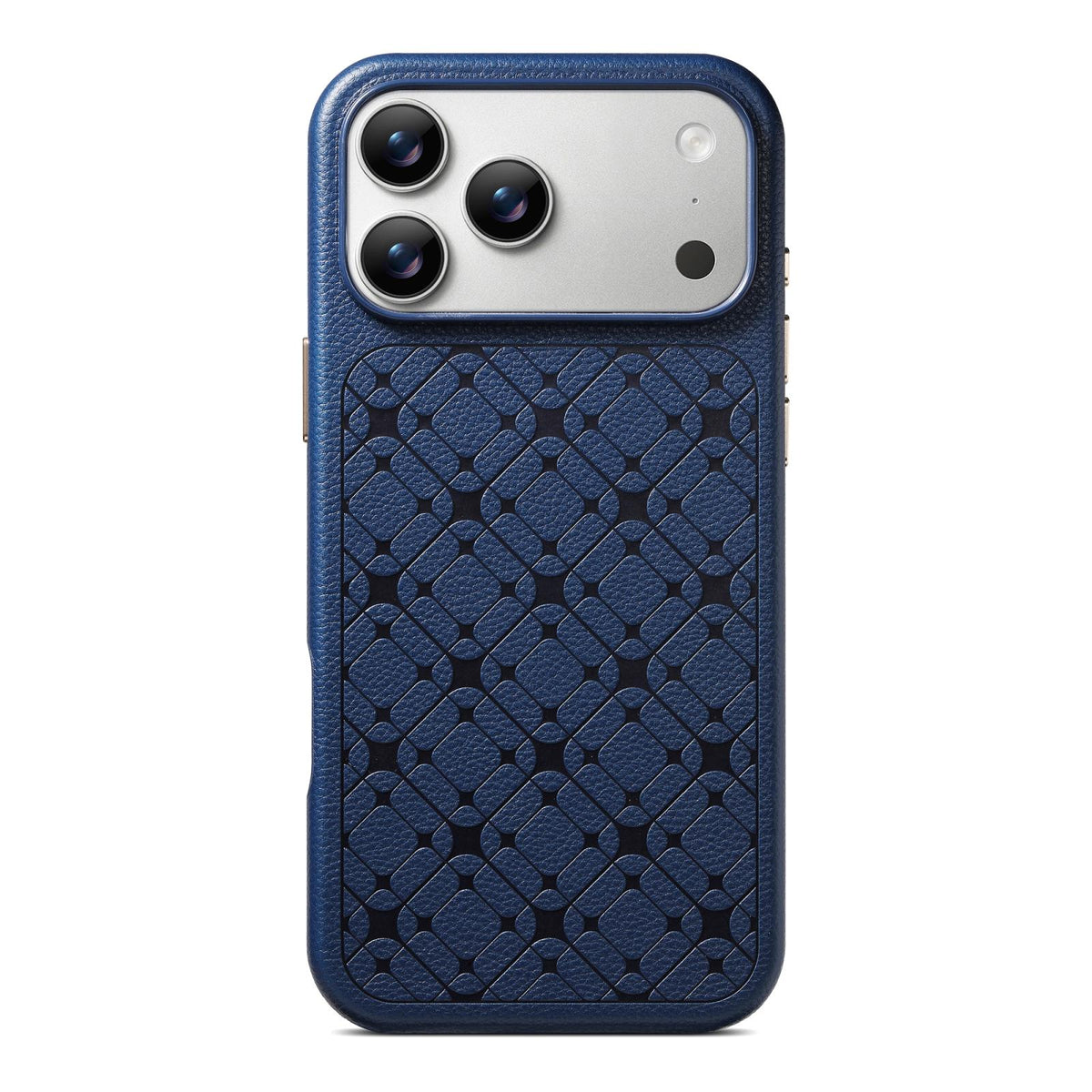 Compatible with iPhone 18 Pro Max & 17 Pro Max ESEBLE B2 Starlight Plaid Phone Case - Navy Blue