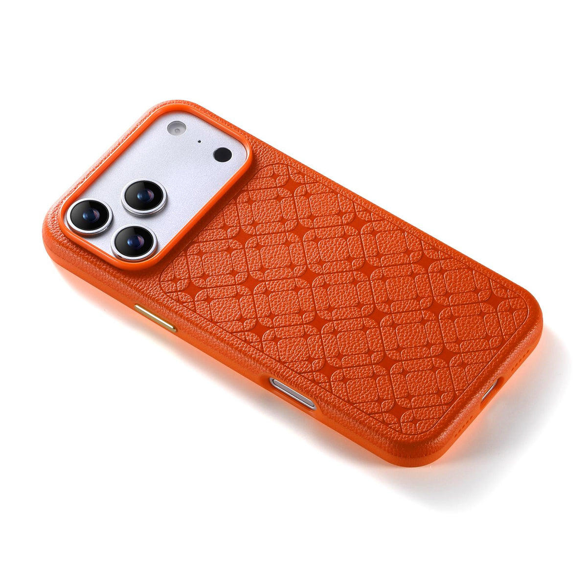 Compatible with iPhone 18 Pro Max & 17 Pro Max ESEBLE B2 Starlight Plaid Phone Case - Orange