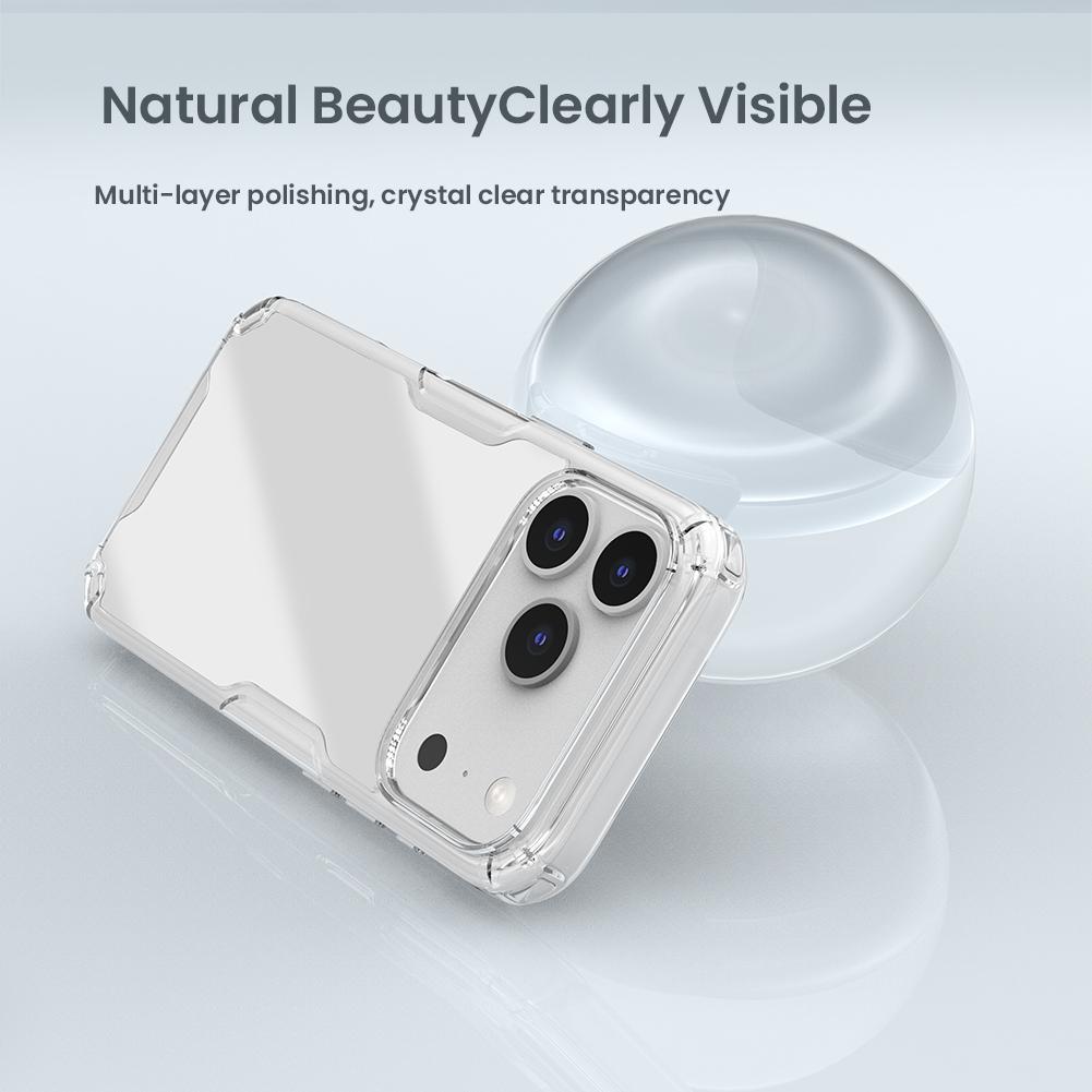 Compatible with iPhone 18 Pro Max NILLKIN Ultra Clear PC + TPU Phone Case - White