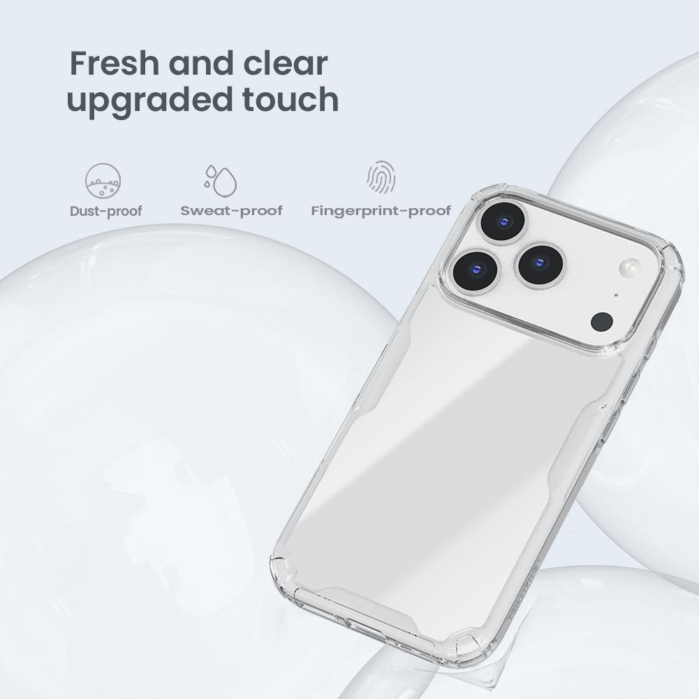 Compatible with iPhone 18 Pro Max NILLKIN Ultra Clear PC + TPU Phone Case - White