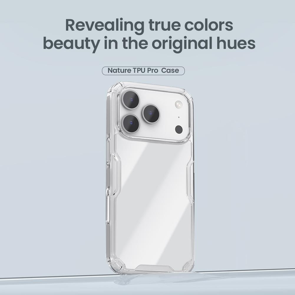 Compatible with iPhone 18 Pro Max NILLKIN Ultra Clear PC + TPU Phone Case - Black