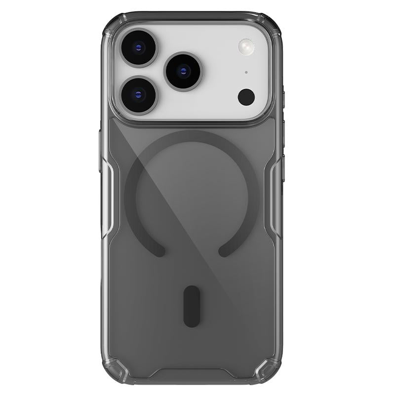 Compatible with iPhone 18 Pro Max NILLKIN Ultra Clear Magsafe PC + TPU Phone Case - Black