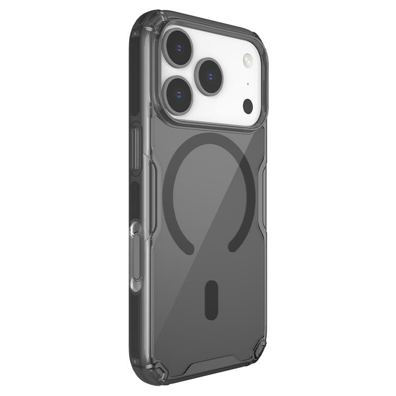 Compatible with iPhone 18 Pro Max NILLKIN Ultra Clear Magsafe PC + TPU Phone Case - Black