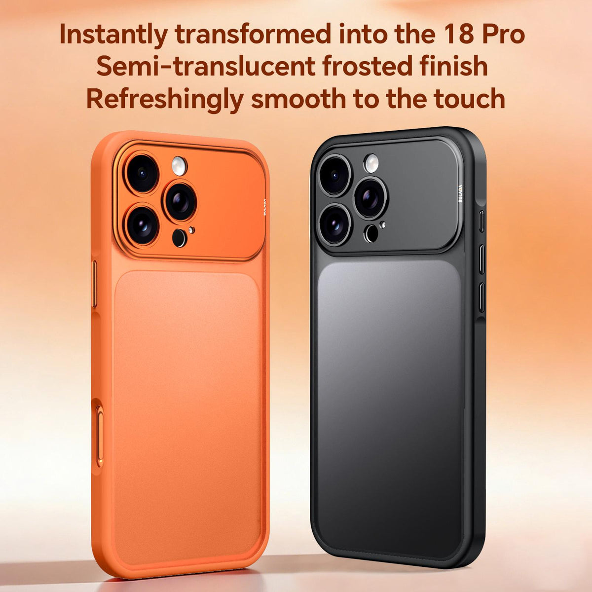Compatible with iPhone 18 Pro Max SULADA TransCompatible withms Into 17 Pro Semi-Transparent Matte Shockproof Phone Case - Sky Blue